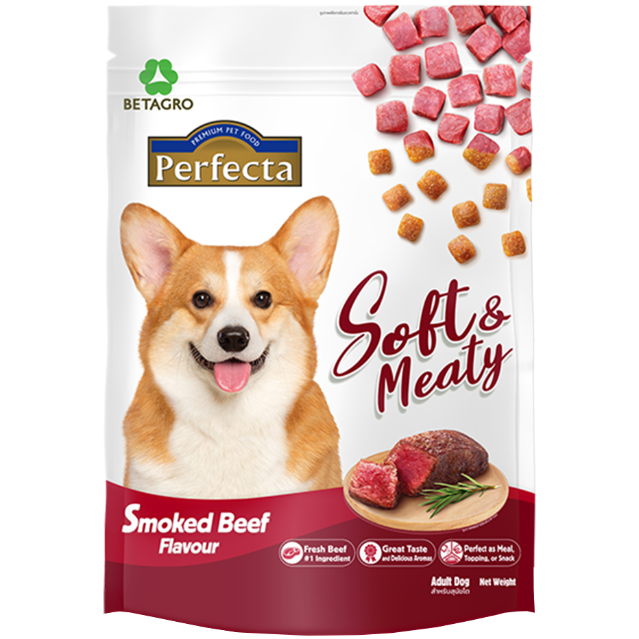 [承佳] (3包組) 臻野 Perfecta 犬用軟飼料 1kg 鮮肉嚼感 軟食粒 挑嘴 犬糧 狗飼料 挑嘴狗狗, , large