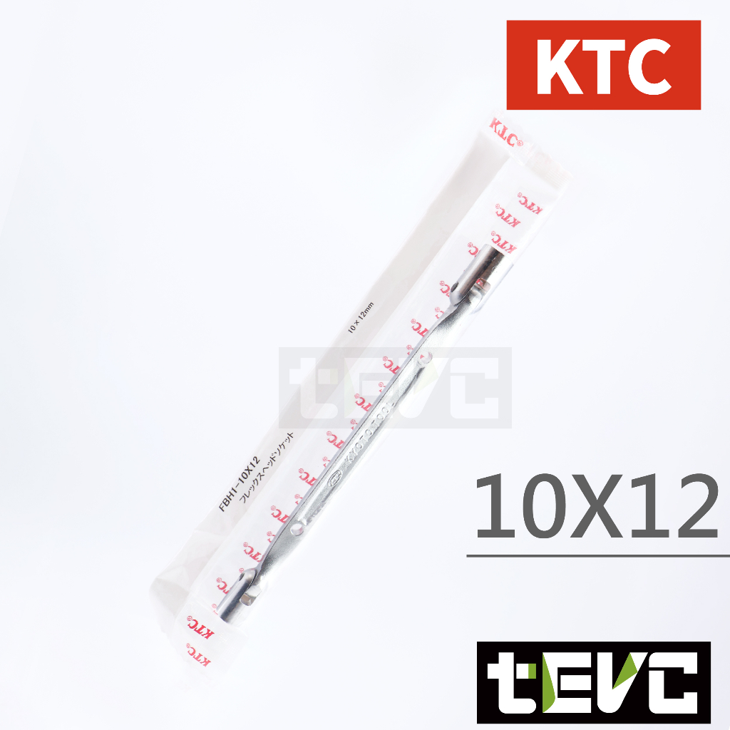 《tevc》預購 T102 KTC 日本製  雙搖頭 菸斗 萬用 萬向 套筒扳手 10mm 12mm 14mm 12角, , large