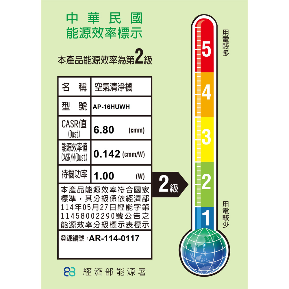 CHIMEI 奇美 智能空氣清淨機 16-20坪 AP-16HUWH, , large
