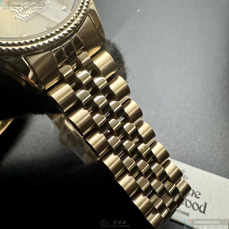 [星晴錶業]Vivienne Westwood手錶,32mm,VW30317金色錶面金色錶殼金色精鋼錶帶款, , large