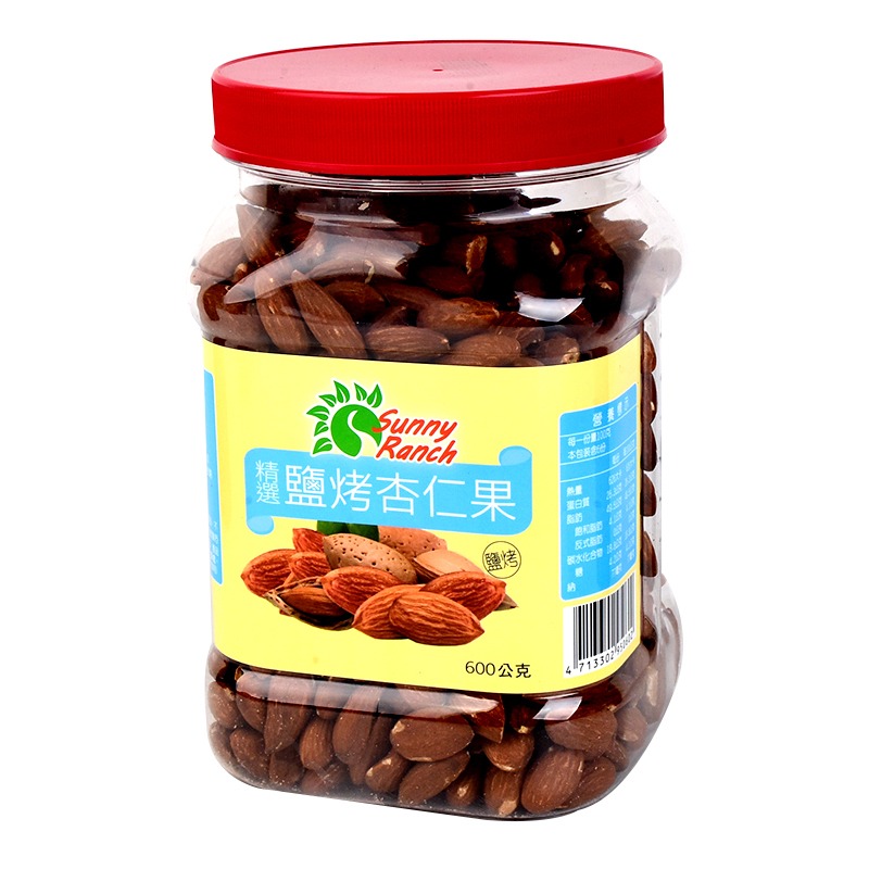 SUNNY RANCH 精選鹽烤杏仁果桶, , large