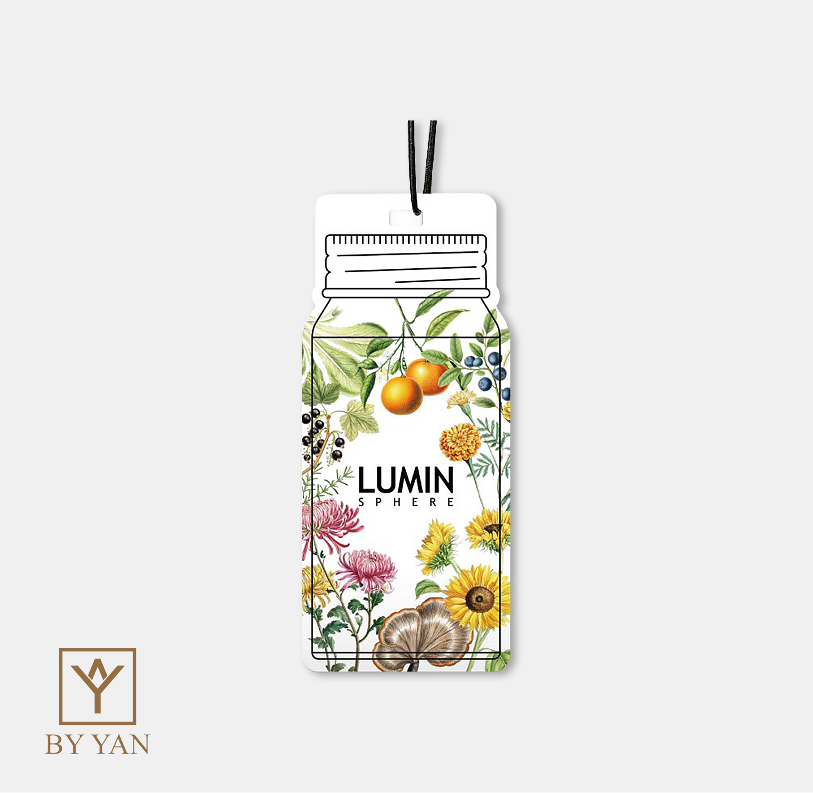 LUMIN SPHERE &times; BY YAN 聯名香氛卡 《 STILL LIGHT 晨光薄霧 》擴香卡 3入, , large