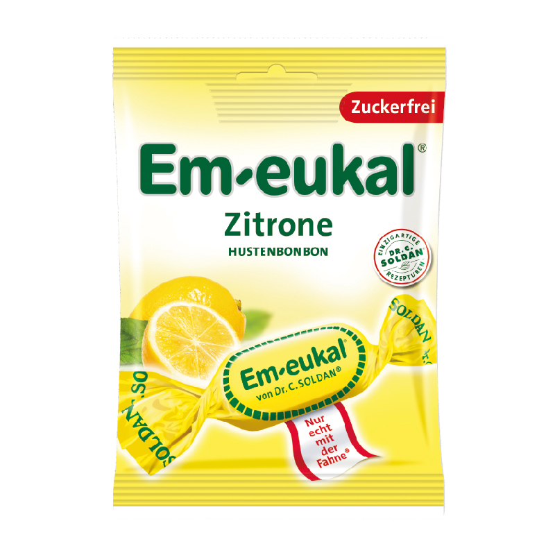 Em-eukal Hustenbonbon (sugar free) Lemon, , large