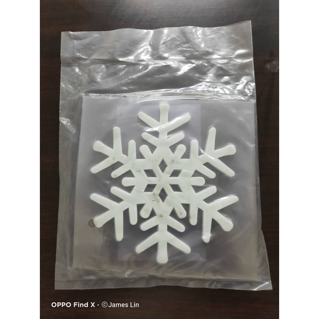 GS MALL 台灣製造 夜光雪花窗貼 雪花窗貼 夜光窗貼 雪花貼 玻璃貼 造型貼 車窗貼 夜光貼 雪花貼, , large