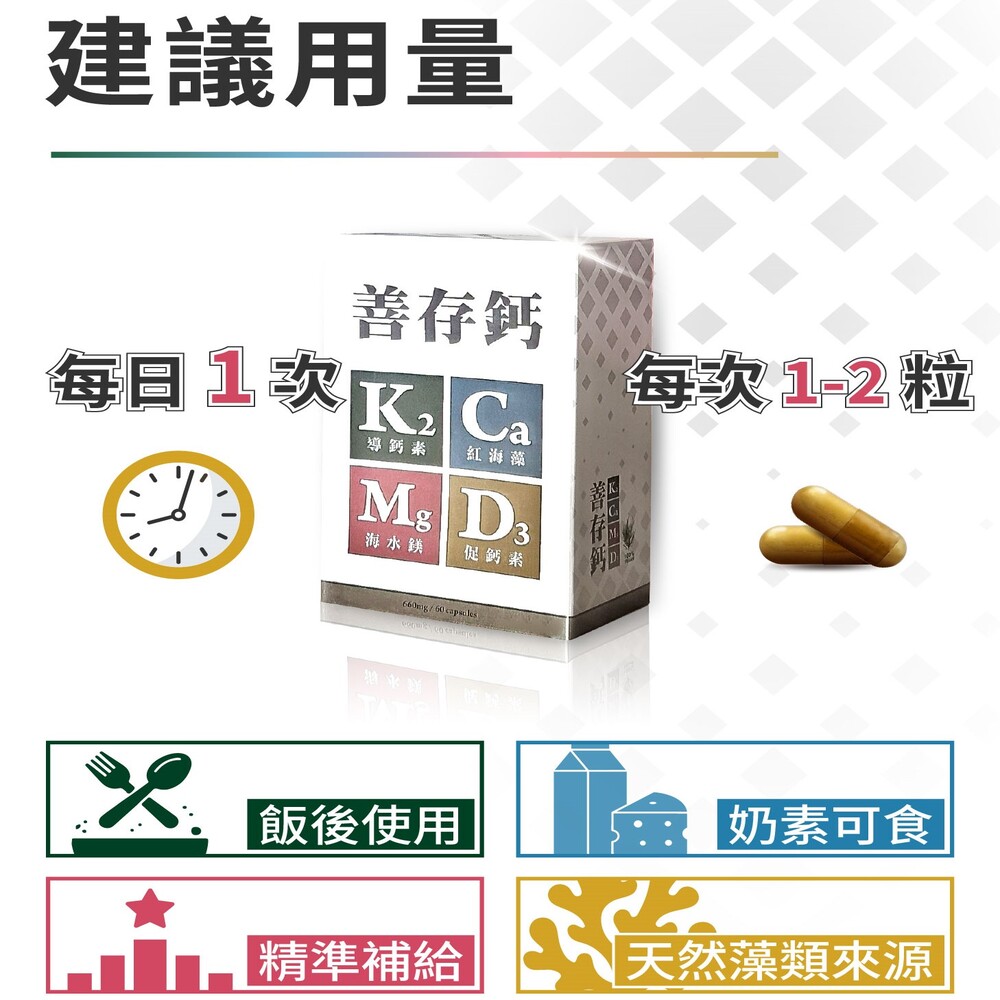【台灣康田】善存鈣 (60粒/盒), , large