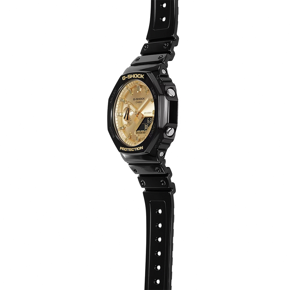 CASIO 卡西歐 G-SHOCK 2100八角金屬光手錶 GA-2100GB-1A, , large