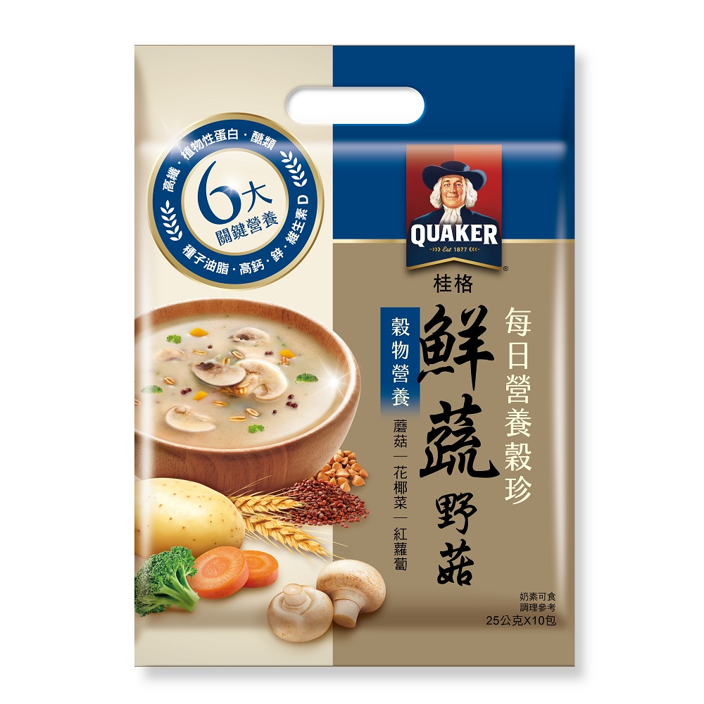 桂格每日營養穀珍鮮蔬野菇250g, , large