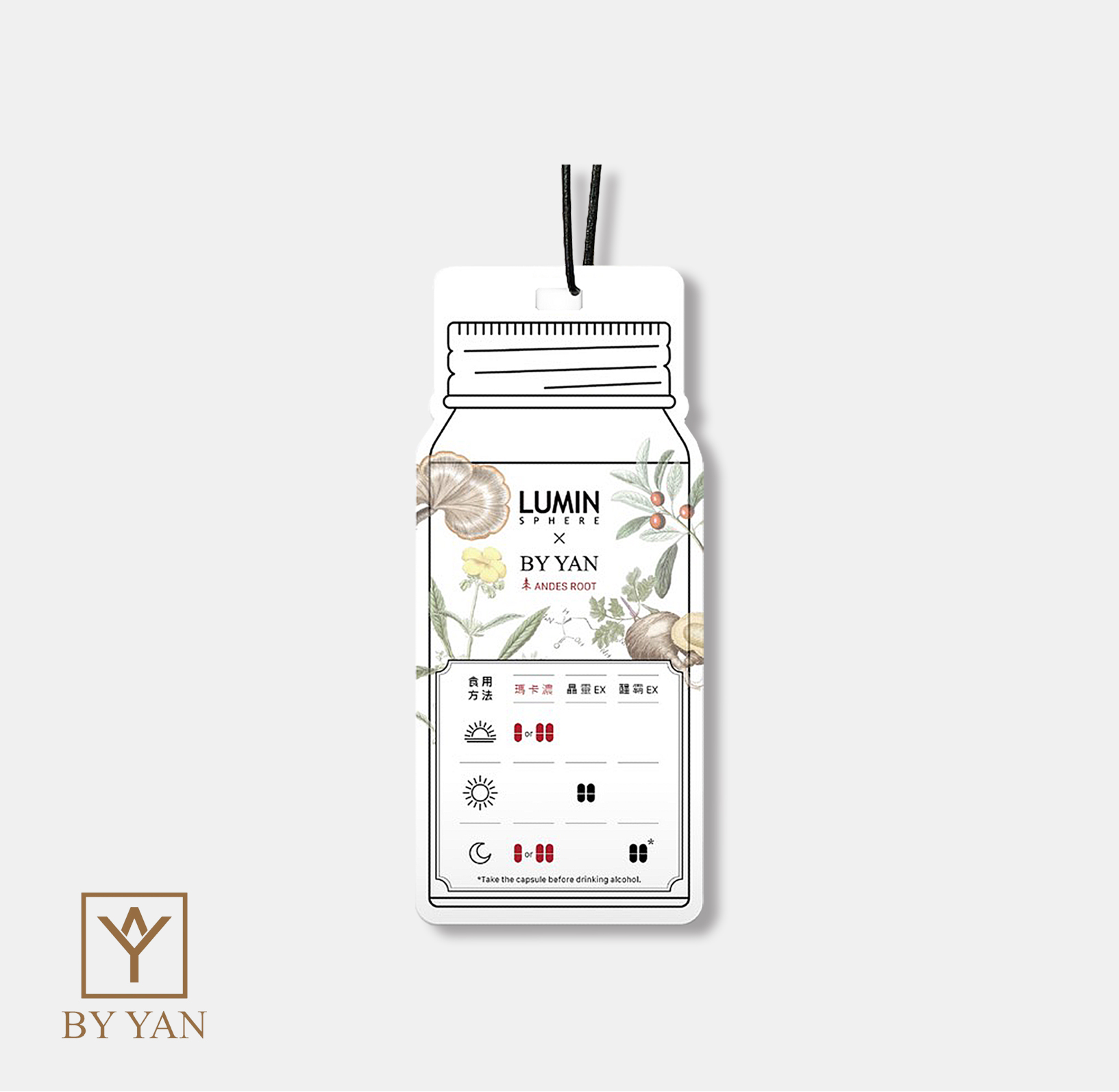 LUMIN SPHERE &times; BY YAN 聯名香氛卡 《 ANDES ROOT 安地斯之根》擴香卡, , large