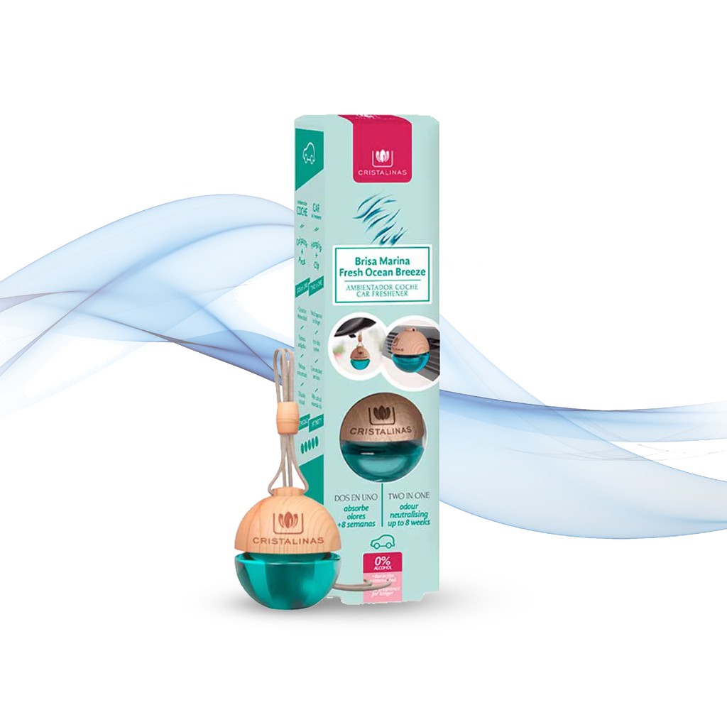 CRISTALINAS CAR AIR FRESHENER - FRESH OCEAN BREEZE, , large