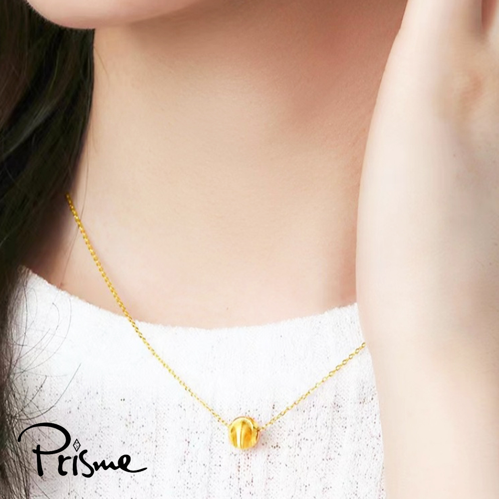 【Prisme Gold】黃金項鍊 貓眼金珠 鍊墜項鍊 (金重：約0.05錢&plusmn;0.02), , large