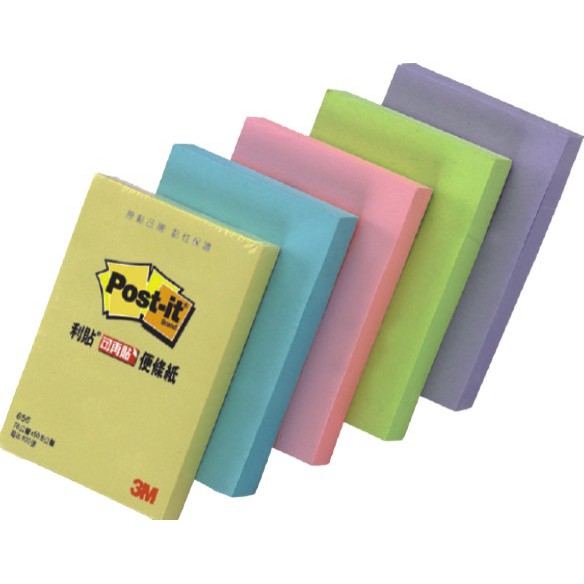 3M 可再貼 656便條紙(多色)綠, , large