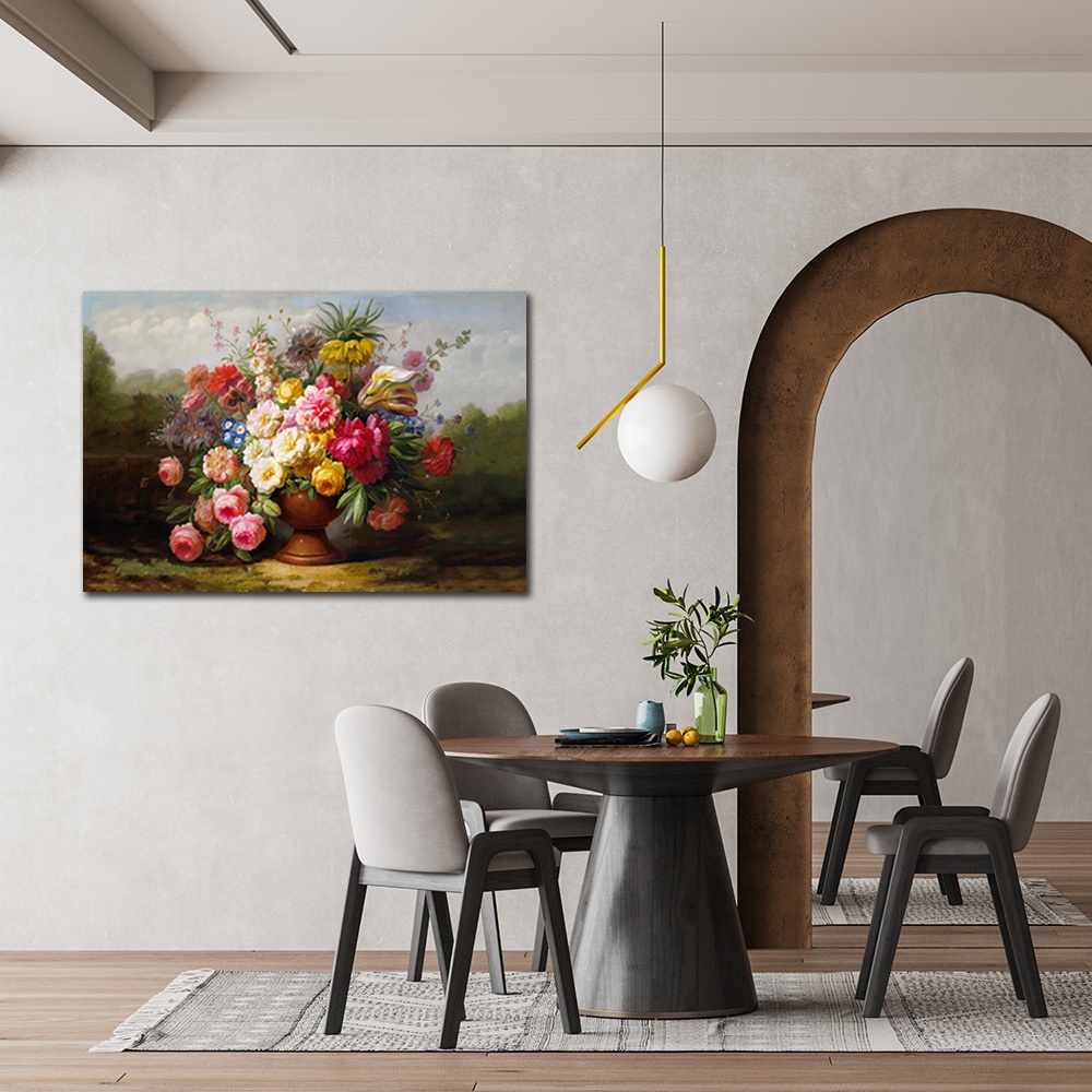 【御畫房】古典花之一 國家一級畫師手繪油畫60&times;90cm(VF-77), , large