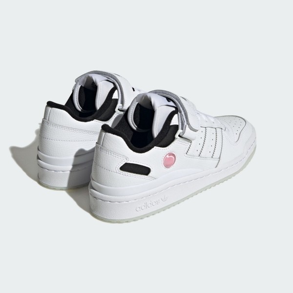 Kixpress-Adidas Forum Low W 女 運動休閒鞋 舒適 穿搭 白 粉紅 [HQ1932], , large