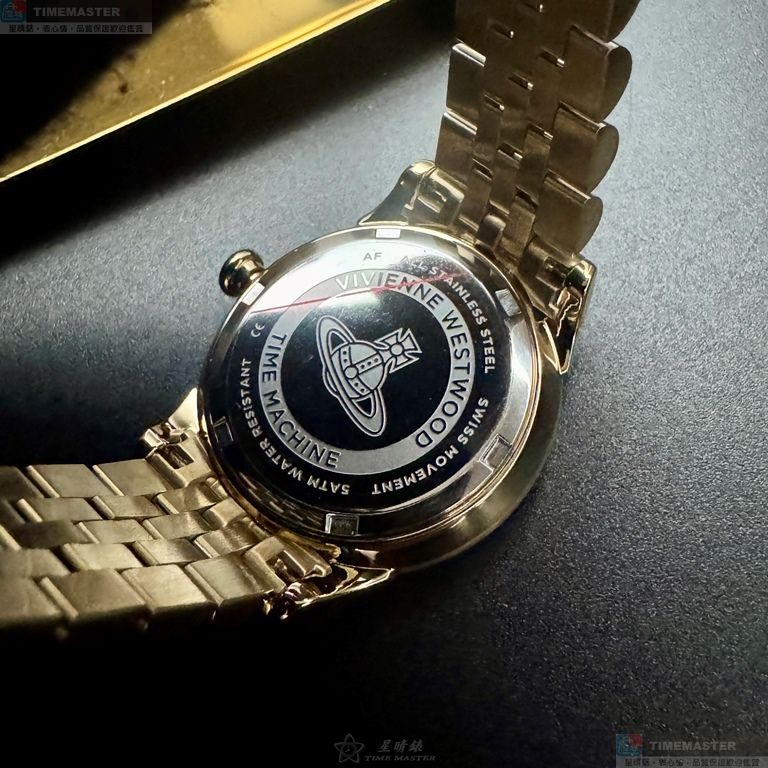 [星晴錶業]Vivienne Westwood手錶,32mm,VW30317金色錶面金色錶殼金色精鋼錶帶款, , large