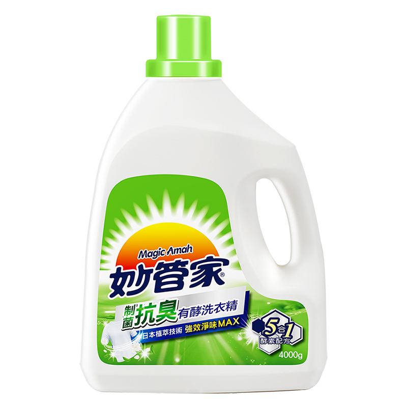 妙管家有酵洗衣精-制菌抗臭4000g, , large