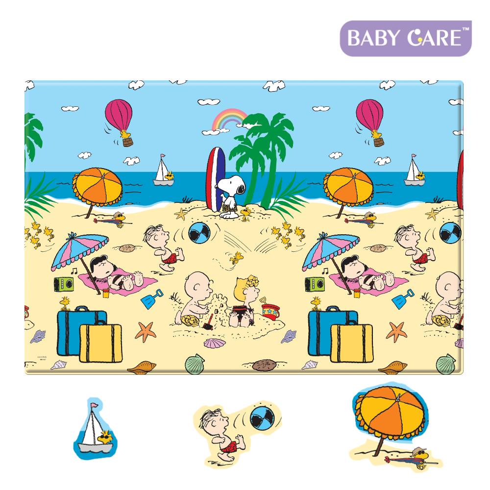 【BabyCare皇冠】遊戲墊─SNOOPY海灘假期(210x140x1.5cm), , large