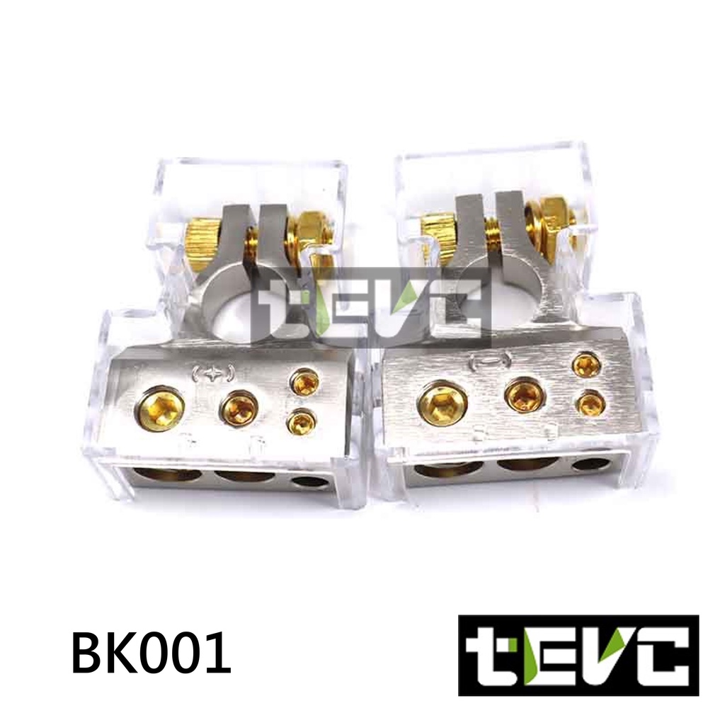 《tevc》BK001 電瓶頭 4路輸出 音響改裝 電池端子 電池頭 電瓶端子 電池樁 電瓶夾頭 汽車音響, , large