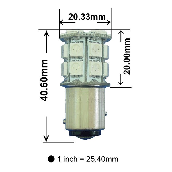【PA LED】1157 雙芯 20晶 60晶體 SMD LED 尾燈 煞車燈 方向燈 藍 紅 黃 綠 白 紫 粉紅, , large