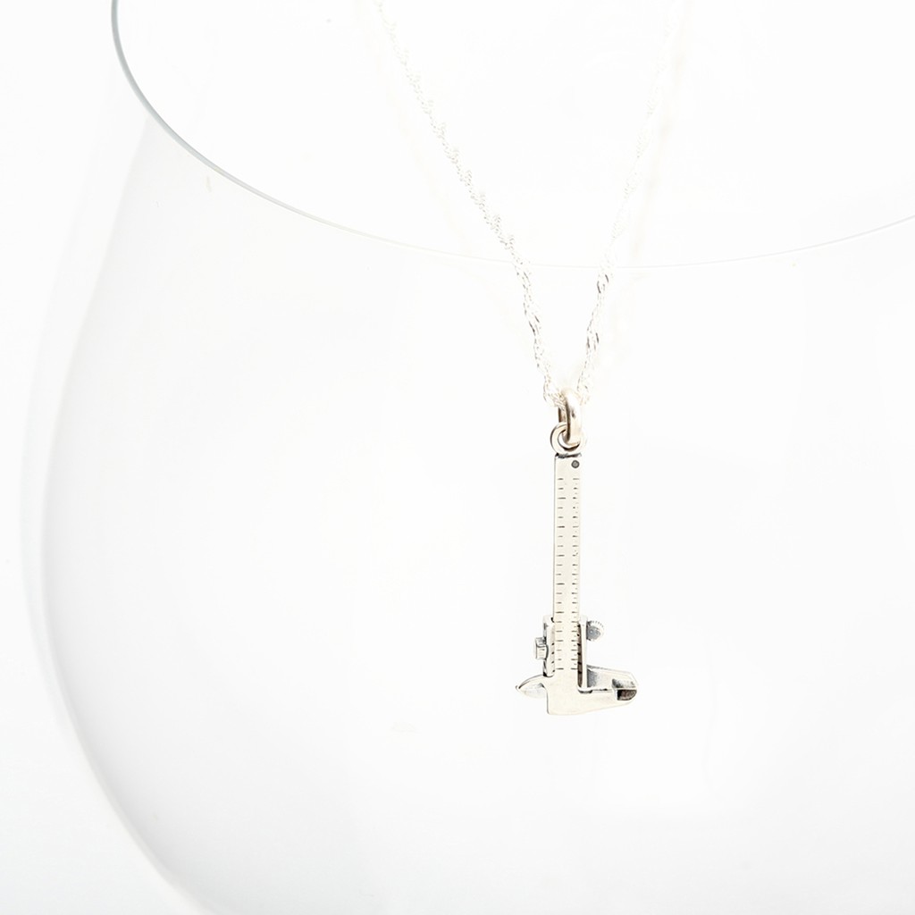 【Angel & Me】Movable Calipers s925 sterling silver necklace Birthday gift, , large
