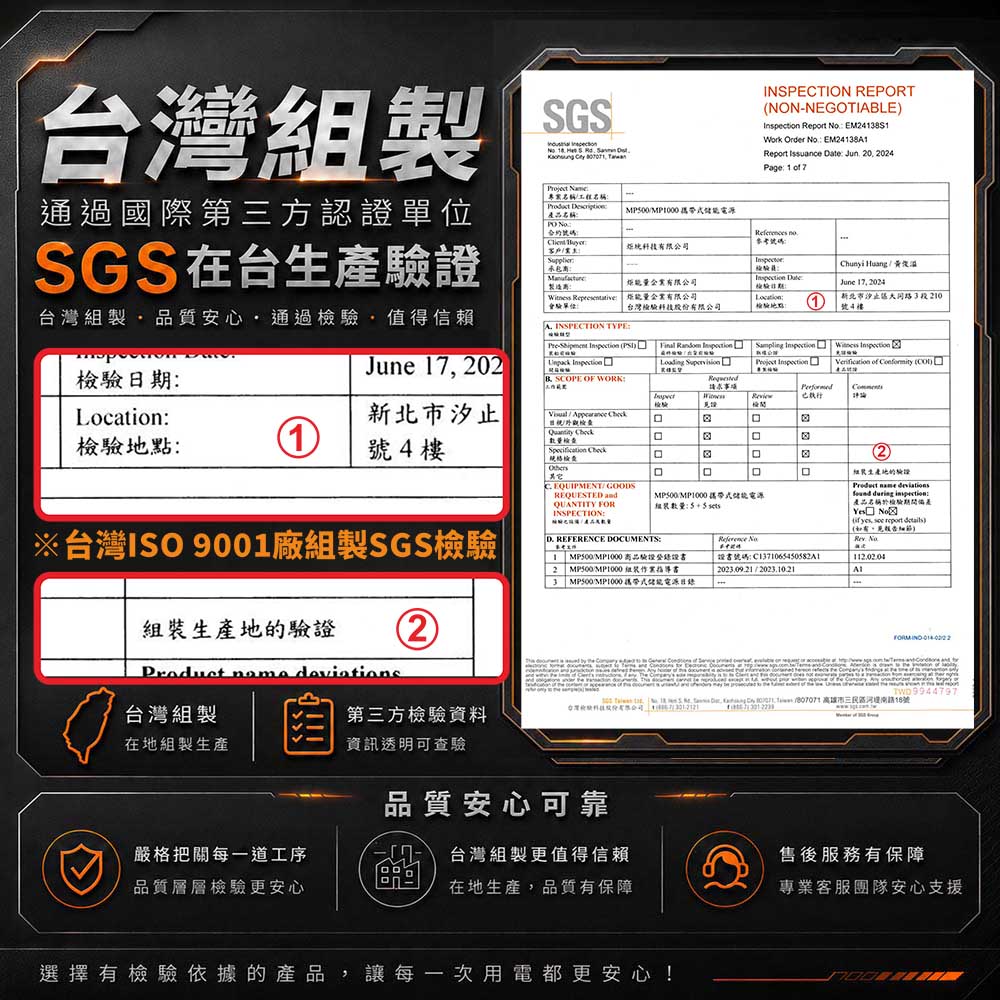 【8馬赫 KOTSURU】MP1000 Pro手提式儲能電源｜1000W／999Wh／0毫秒UPS, , large