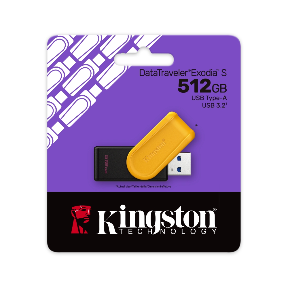 【Kingston】DataTraveler Exodia S 512G USB 3.2 Gen1 高速隨身碟, , large