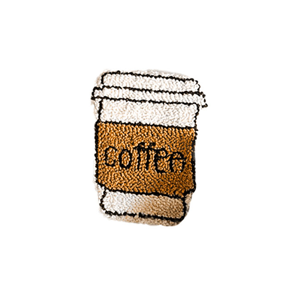 【上手家居】俄羅斯刺繡杯墊 咖啡杯材料包(戳筆+毛線+繡繃)(刺繡材料包/戳戳繡/刺繡diy/毛線戳戳繡/毛線刺繡), , large