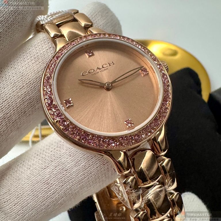[星晴錶業]COACH手錶,32mm,CH00275玫瑰金色錶面玫瑰金錶殼玫瑰金色精鋼錶帶款, , large