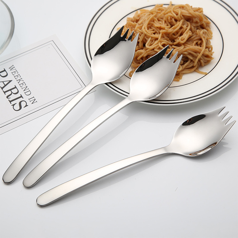 兩用湯匙 泡麵碗專用兩用湯勺 吃麵 泡麵用湯匙 餐具 兩用湯匙, , large
