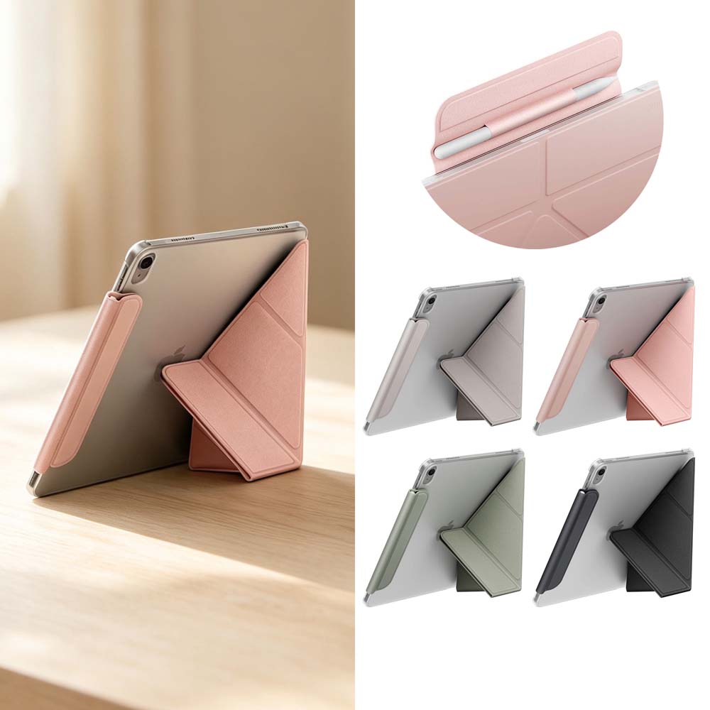 【山水之寶】UNIQ iPadAir 11吋M2/M3/M4、iPadAir 4/5 10.9吋Camden Lite磁吸帶筆槽極簡透明保護套, , large