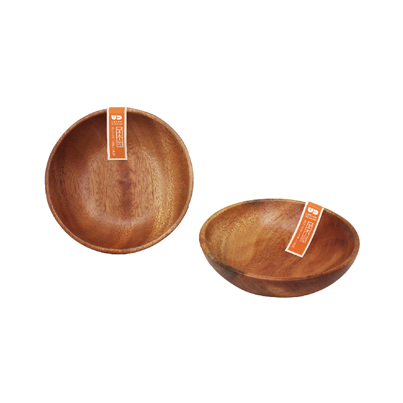 ROUND WOODEN SNACK PLATE, , large