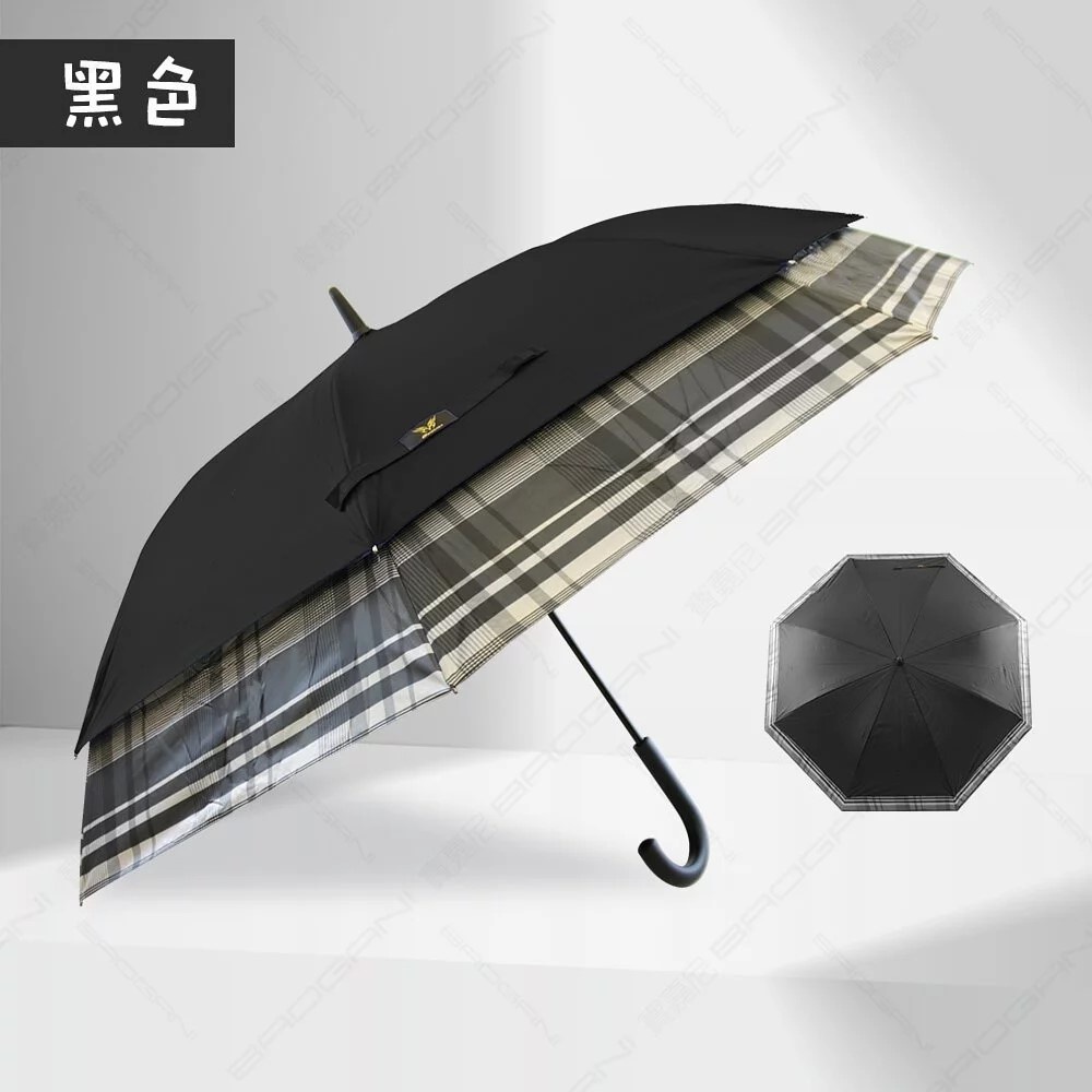【周周生活】晴雨選品館｜27吋大傘面半自動直傘 2-3人用｜抗UV 防潑水 晴雨兩用, , large