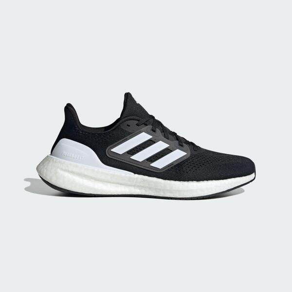 Adidas Pureboost 23 男女 慢跑鞋 運動 路跑 寬楦 休閒 緩震 耐磨 舒適 黑白 [IF4839], , large
