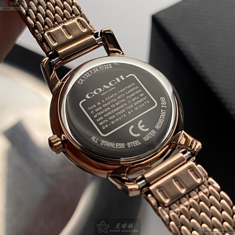 [星晴錶業]COACH手錶,22mm,CH00110白色貝母錶面香檳金錶殼香檳金不規則米蘭錶帶錶帶款, , large