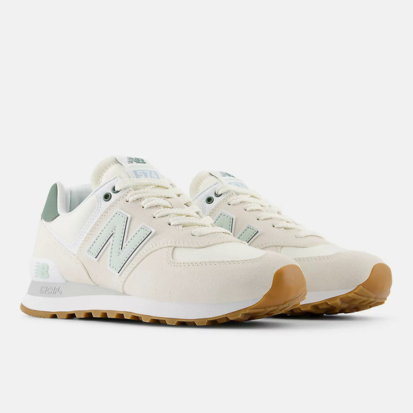 Kixpress-New Balance 574 女 運動休閒鞋 復古鞋 麂皮 舒適 緩震 果凍綠 [WL574CGR], , large