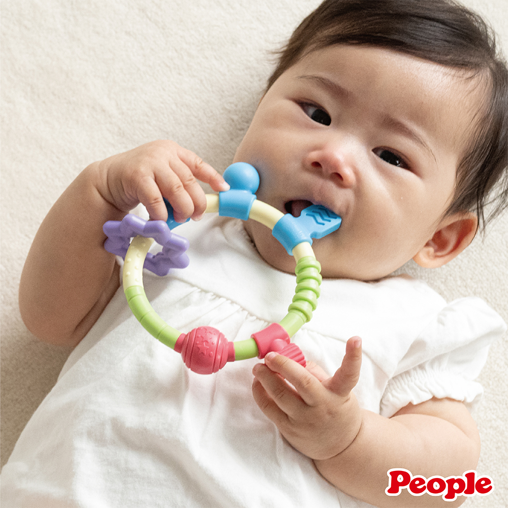【唯可】People Baby curiosity系列-環狀手搖鈴咬舔玩具(2026), , large