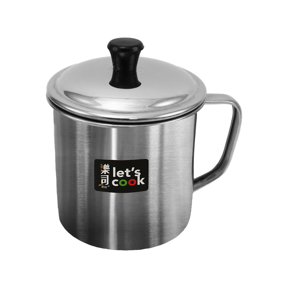 樂司/304不鏽鋼口杯-附蓋-10cm-2入, , large
