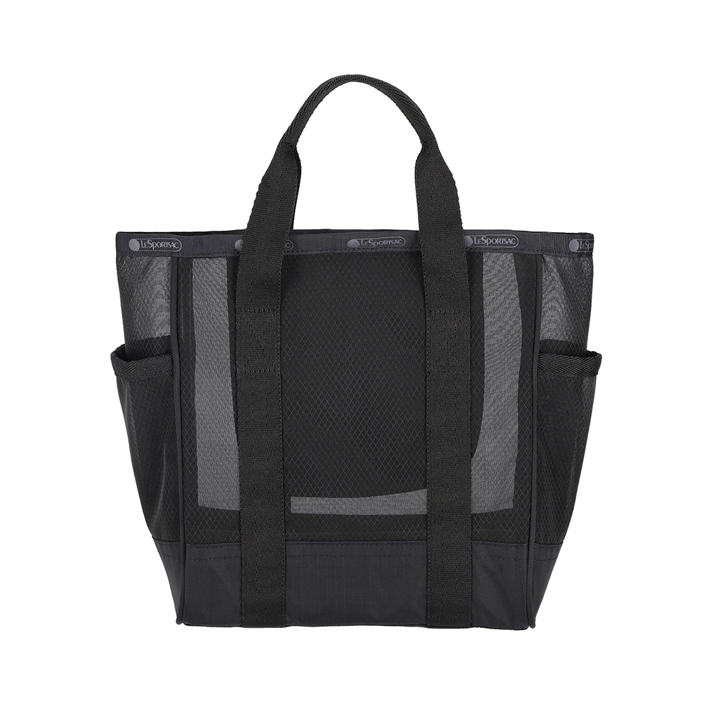 Lesportsac Sheer Medium Open Tote 微透網布手提托特包 手提袋 購物袋 送禮 禮物 男包(黑色)L261-1815N-LD55, , large