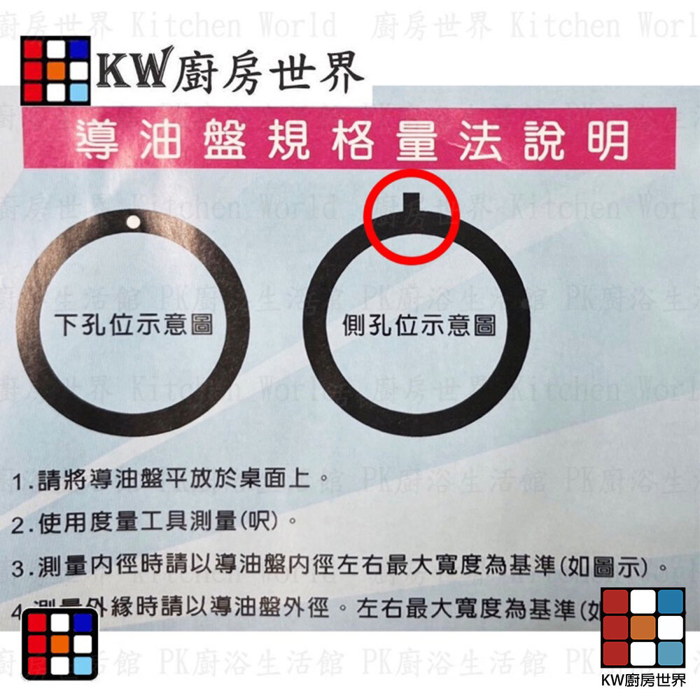 【KW廚房世界】《方杯卡榫導油槽風》導油盤 排油煙機 除油煙機專用 零件, , large