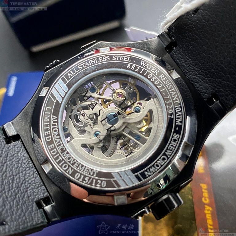 [星晴錶業]MASERATI手錶,42mm,R8821108021銀黑色錶面黑錶殼深黑色真皮皮革錶帶款, , large