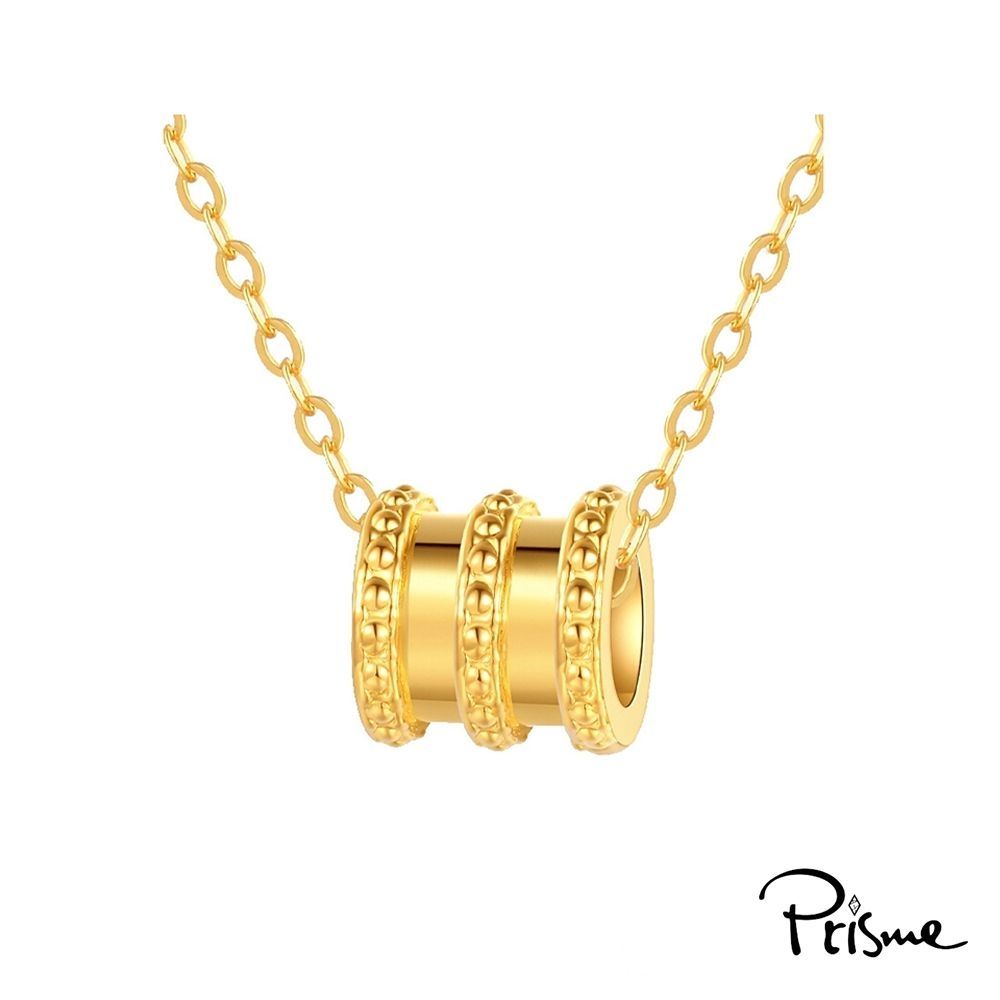 【Prisme Gold】好運加乘純金項鍊(約0.02錢&plusmn;0.01) 任選 加贈純金金珠手環(約0.008錢), , large
