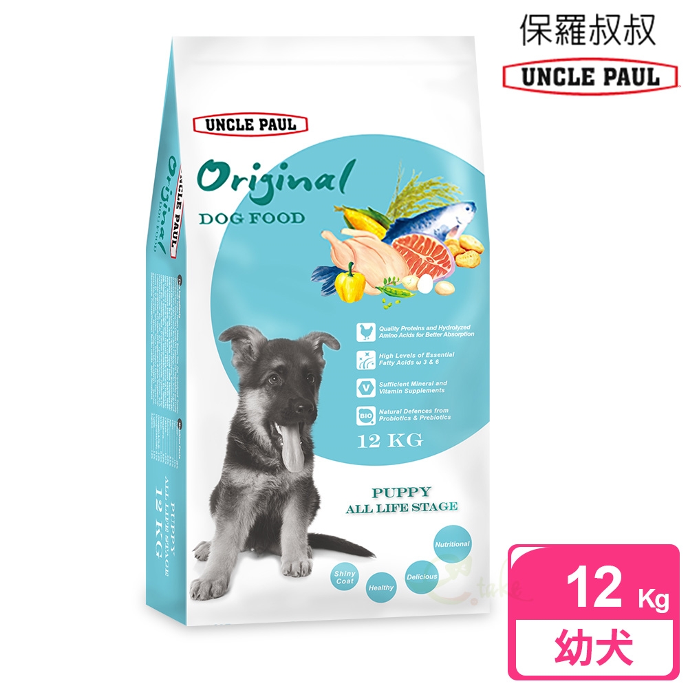 [逸承創意] UNCLE PAUL 保羅叔叔 田園生機狗食 10kg 低敏大型-幼犬/全齡用, , large