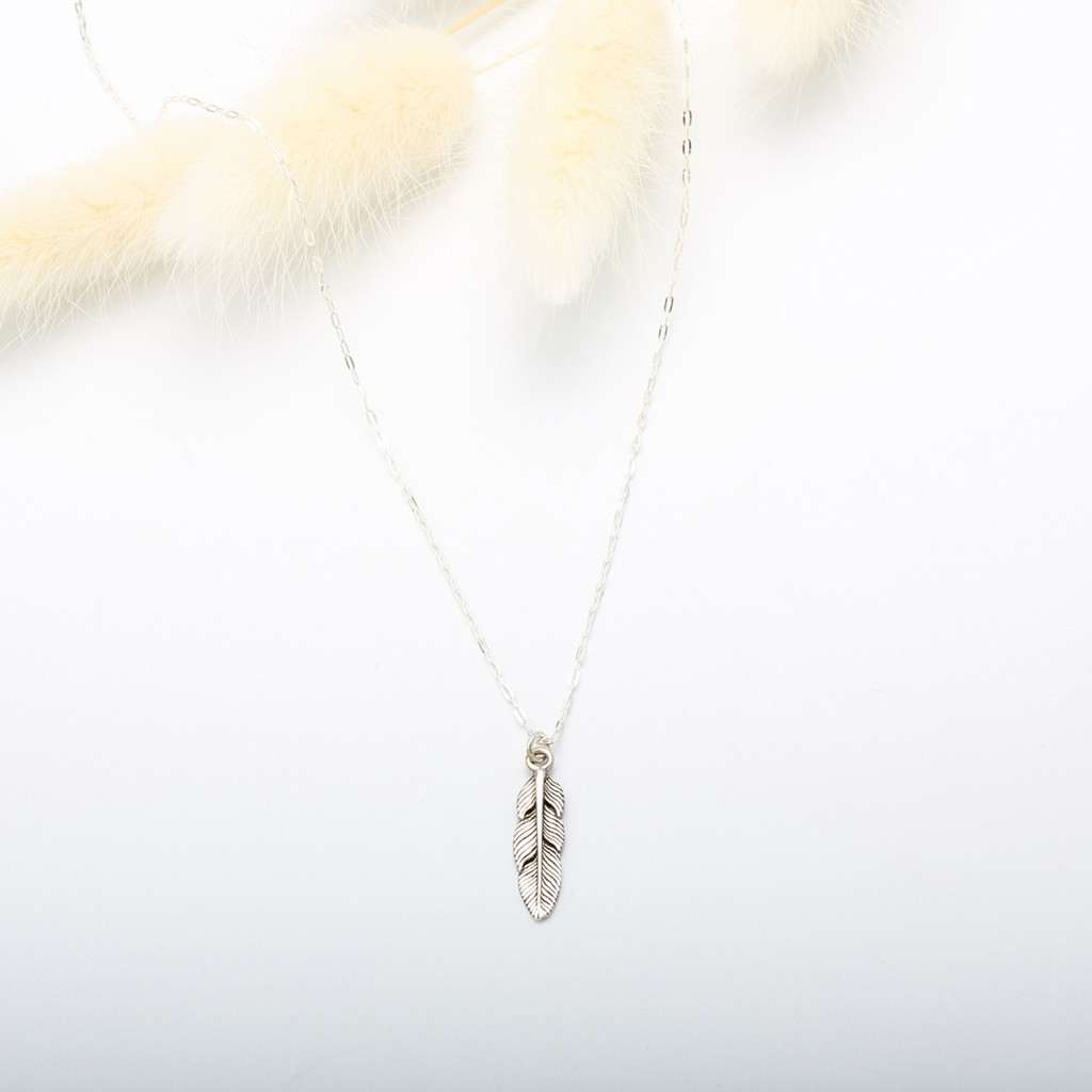 【Angel & Me】印地安 羽毛 Feather s925 純銀 項鍊 生日 禮物, , large