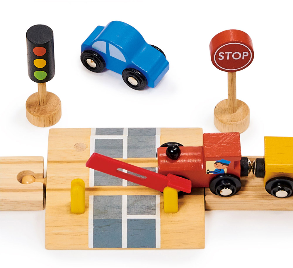 Mentari 城鎮火車軌道組(木製玩具/建構式), , large