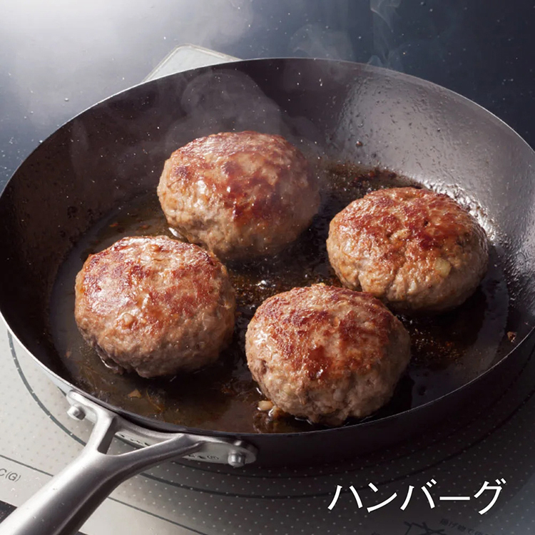 【vitacraft】Japan-Made Nitrided Iron Uncoated Single-Handle Frying Pan 26cm (Super Iron Series), , large