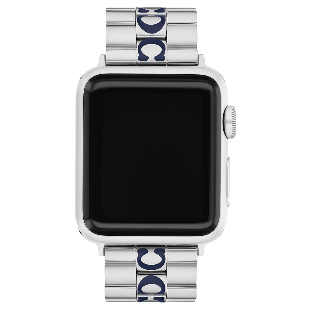 COACH Apple Watch 錶帶 38/40/41mm適用 品牌C字 不鏽鋼錶帶(不含手錶), , large