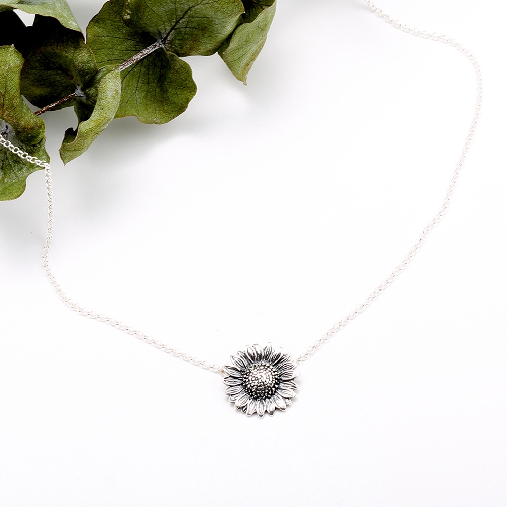 【Angel & Me】向日葵 Sunflower s925 純銀 項鍊 生日 畢業 禮物, , large