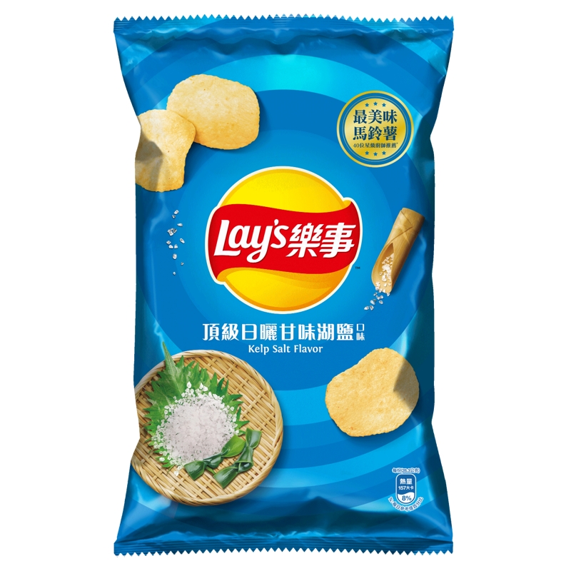樂事頂級日曬甘味湖鹽口味洋芋片85g, , large