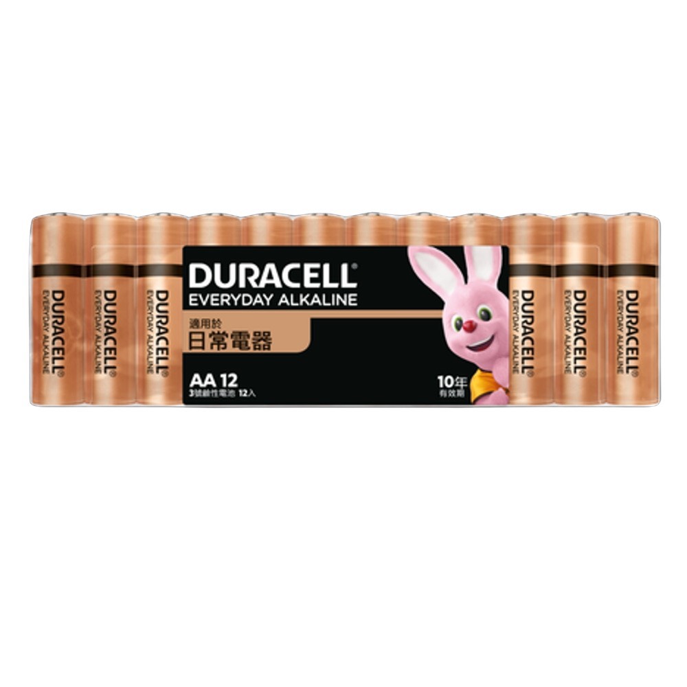 DURACELL金頂金霸王 日常鹼性電池 3號AA/4號AAA 4入/12入 日常電器適用, , large