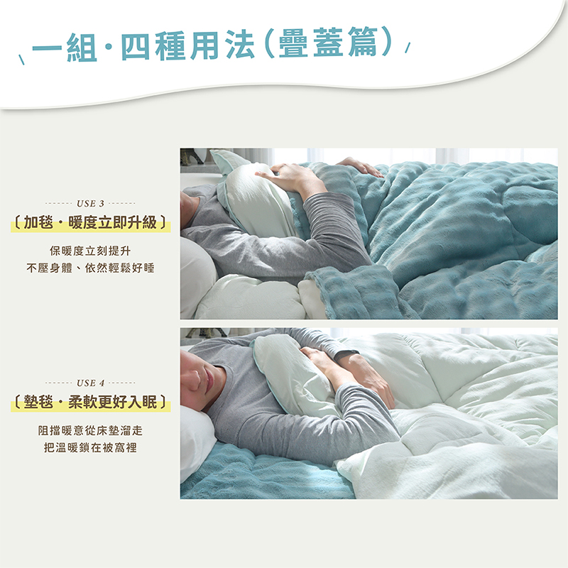 1+1棉花糖牛奶毯｜海鹽奶霜+舒芙蕾果醬被｜藍莓乳酪醬｜超划算 一搭一最實用 四季皆可用 棉被 毛毯, , large