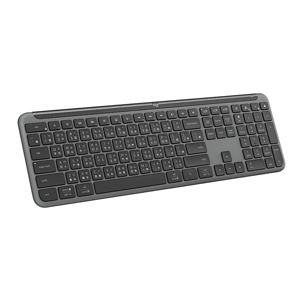 【 Logitech 羅技 】K950 石墨黑 無線 人體工學 靜音 防滑 纖薄 鍵盤, , large